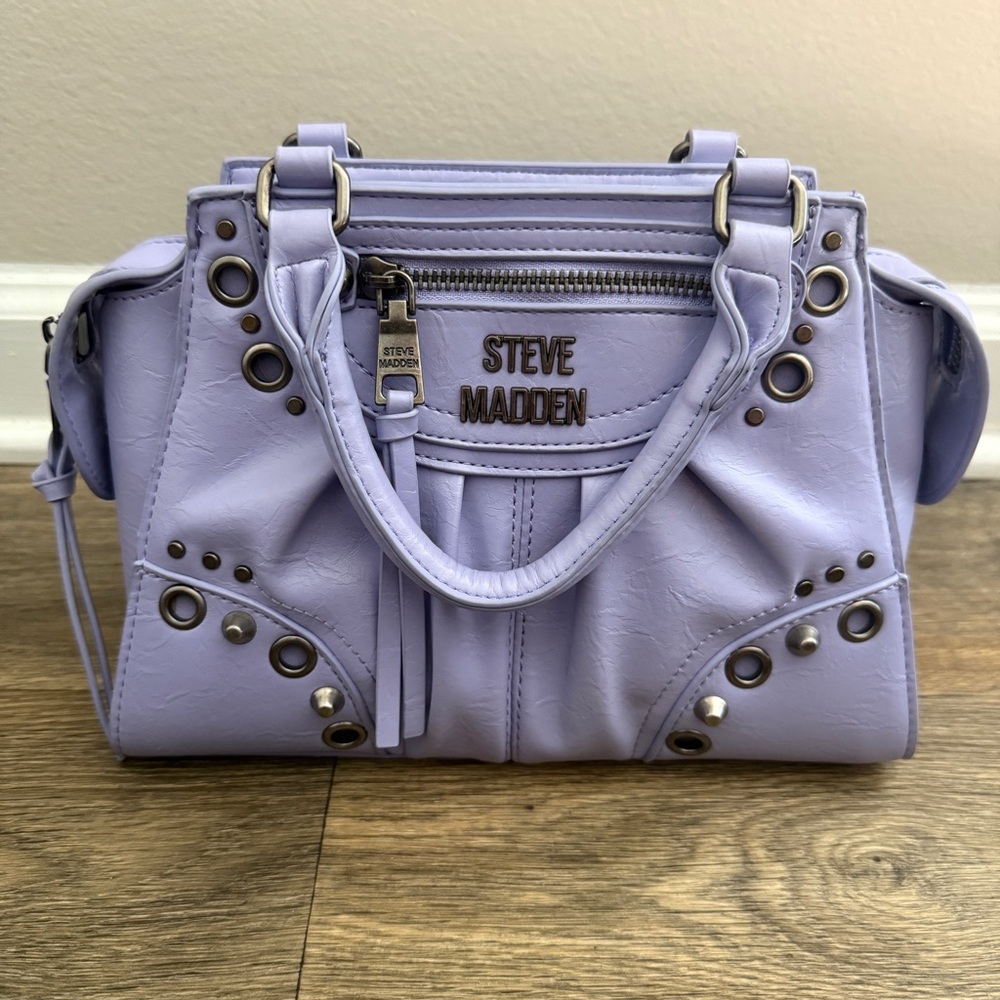 NWOT Steve Madden Brhen Digital Lavenda Faux Leather Crossbody Handbag - Picture 3 of 12